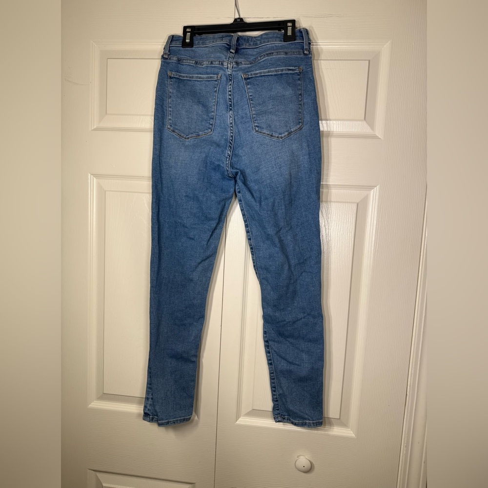 Abercrombie & Fitch Women’s The Super Skinny Ankle High Rise Denim Jeans Size 28 - Picture 2 of 4